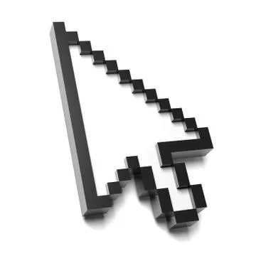 Arrow mouse pointer pixelated Illustrazione stock