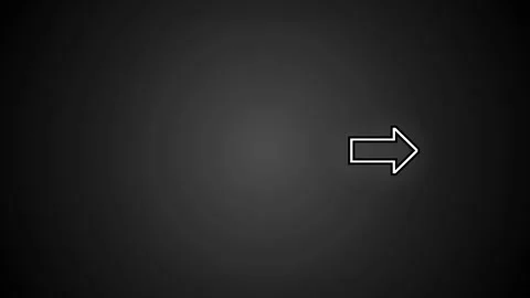 Arrow moving across dark background Stock-Footage 345098958