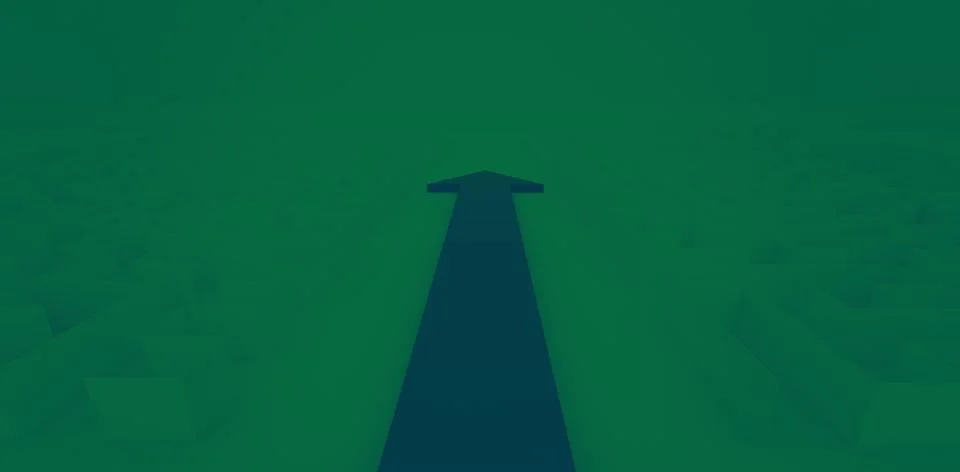 Arrow moving through maze イラスト素材