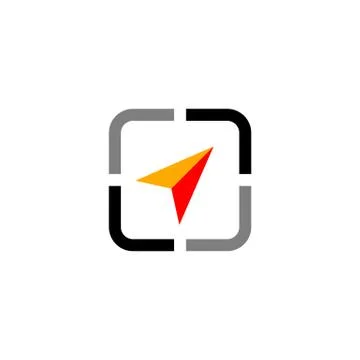 Arrow Navigate Compass Logo Template Illustration Design Illustration Design. Stock Illustration