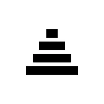 Arrow, up, navigation, rectangle icon. Element of direction icon. Signs and s Illustrazione stock