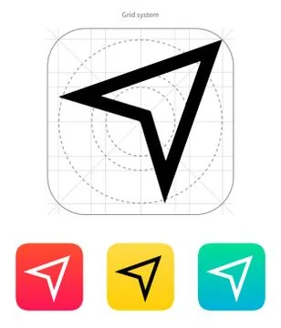 Arrow navigator icon. Vector illustration Stock Illustration