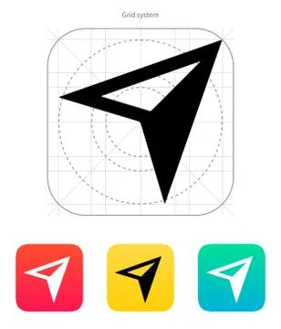 Arrow navigator icon. Vector illustration Stock Illustration