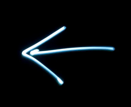 Arrow from neon light Stock Illustration