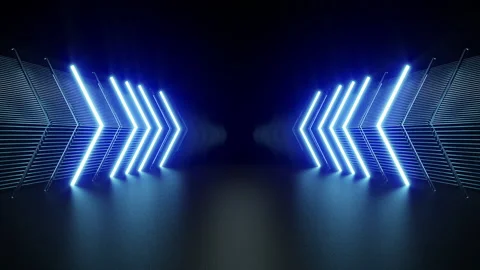 Arrow Neon line background Stock Footage 168981979