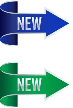 Arrow new banner Stock Illustration