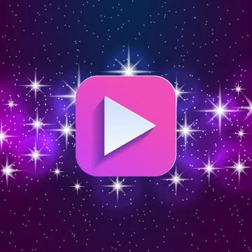 Arrow in night style UI Stock Illustration