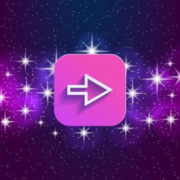 Arrow in night style UI Illustrazione stock