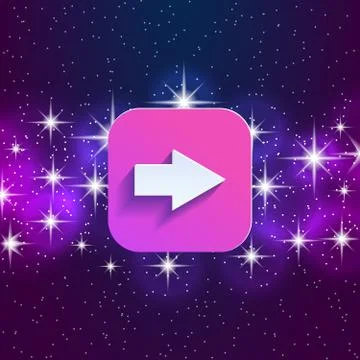 Arrow in night style UI Illustrazione stock