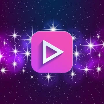Arrow in night style UI Stock Illustration