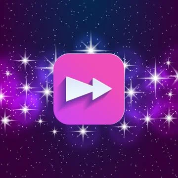 Arrow in night style UI Stock Illustration