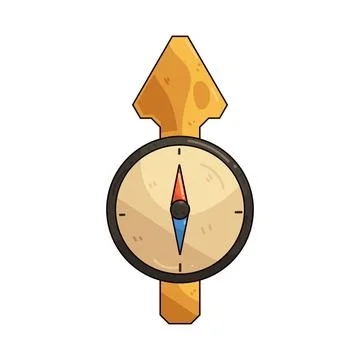 Arrow north illustration Stock Illustration