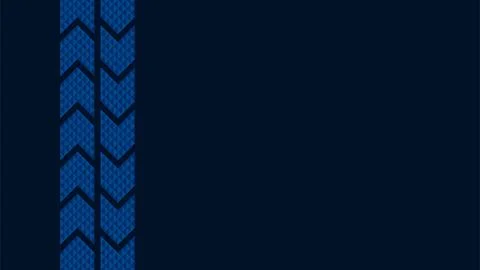 Arrow ornament made from triangles on blue background Stock Illustration