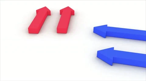 Arrow pairs indicate the way Stock Footage 10808907