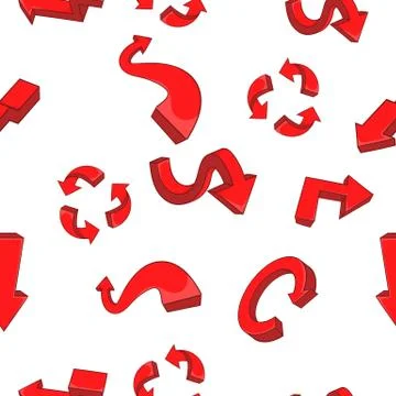 Arrow pattern, cartoon style Stock Illustration