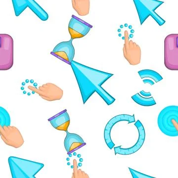 Arrow pattern, cartoon style Stock Illustration