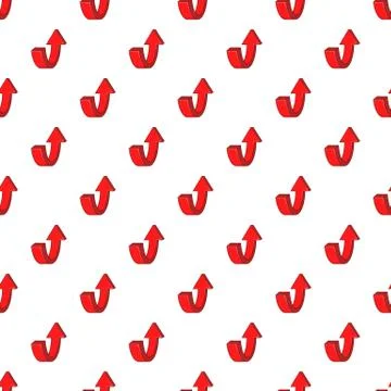 Up arrow pattern, cartoon style Stock Illustration