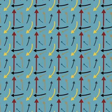 Arrow pattern Illustrazione stock