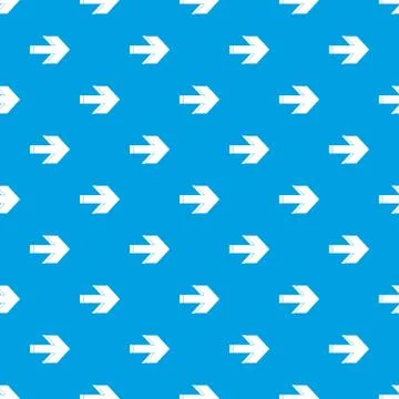 Arrow pattern seamless blue Illustrazione stock
