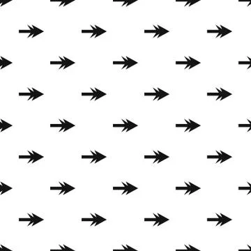Arrow pattern seamless simple vector Illustrazione stock