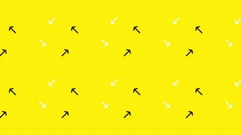 Arrow Pattern yellow 스톡 동영상 223318798