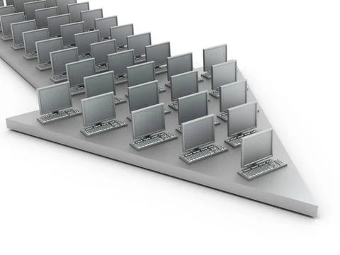 Arrow from pc. 3d Arrow from pc. 3d Copyright: xZoonar.com/MaksymxYemelyan... Stock Photos