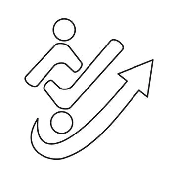 Arrow People checklist Commitment Teamwork Together Outline Logo Stockillustratie