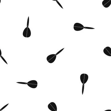 Arrow to play dart pattern seamless black Illustrazione stock