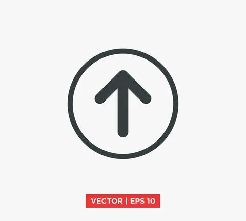 Arrow Point Mark Icon Vector Illustration Design Editable Resizable EPS 10 Stock Illustration