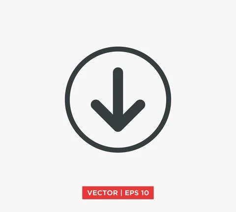 Arrow Point Mark Icon Vector Illustration Design Editable Resizable EPS 10 Stock Illustration