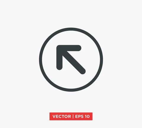 Arrow Point Mark Icon Vector Illustration Design Editable Resizable EPS 10 Stock Illustration