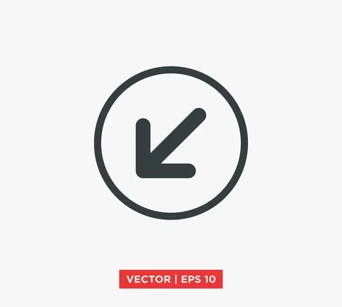 Arrow Point Mark Icon Vector Illustration Design Editable Resizable EPS 10 Stock Illustration