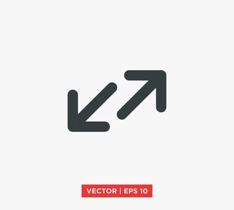 Arrow Point Mark Icon Vector Illustration Design Editable Resizable EPS 10 Stock Illustration