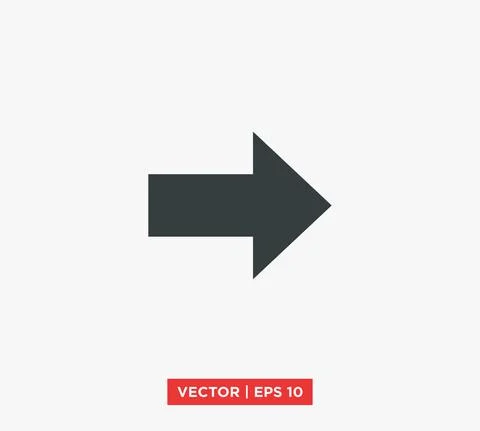 Arrow Point Mark Icon Vector Illustration Design Editable Resizable EPS 10 Stock Illustration