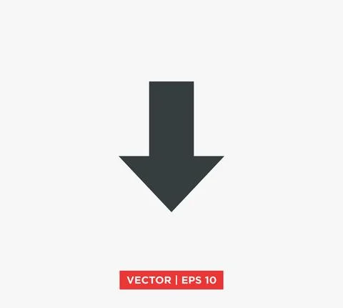 Arrow Point Mark Icon Vector Illustration Design Editable Resizable EPS 10 Stock Illustration