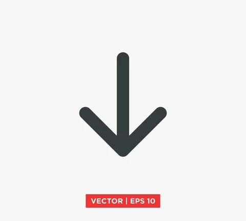 Arrow Point Mark Icon Vector Illustration Design Editable Resizable EPS 10 Stock Illustration