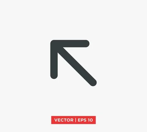 Arrow Point Mark Icon Vector Illustration Design Editable Resizable EPS 10 Stock Illustration