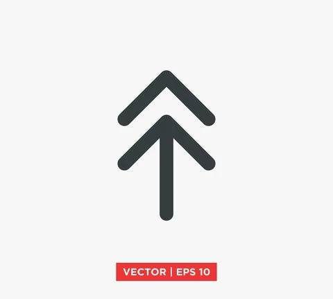 Arrow Point Mark Icon Vector Illustration Design Editable Resizable EPS 10 Stock Illustration