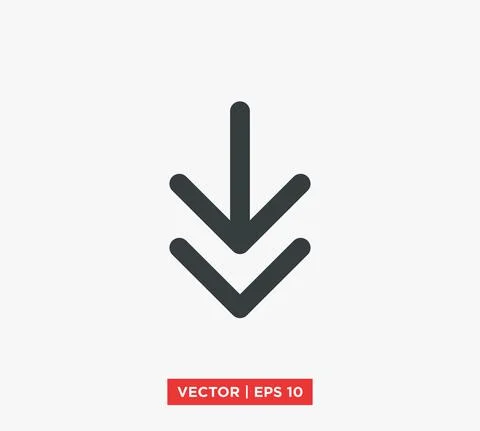 Arrow Point Mark Icon Vector Illustration Design Editable Resizable EPS 10 Stock Illustration