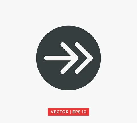 Arrow Point Mark Icon Vector Illustration Design Editable Resizable EPS 10 Stock Illustration