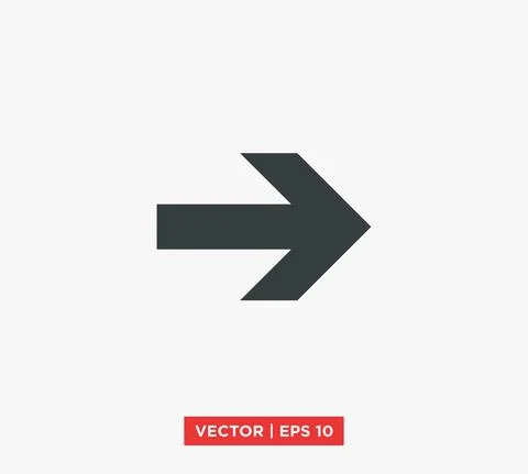 Arrow Point Mark Icon Vector Illustration Design Editable Resizable EPS 10 Stock Illustration
