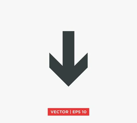 Arrow Point Mark Icon Vector Illustration Design Editable Resizable EPS 10 Stock Illustration