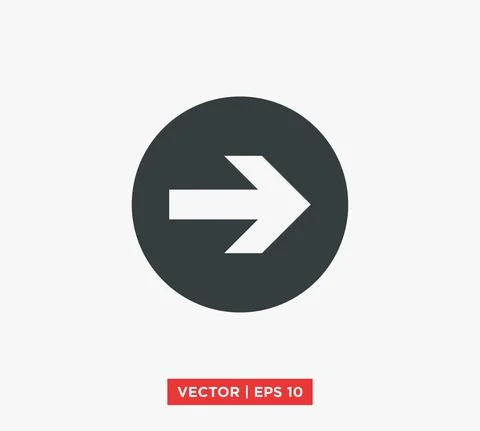 Arrow Point Mark Icon Vector Illustration Design Editable Resizable EPS 10 Stock Illustration