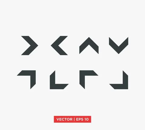 Arrow Point Mark Icon Vector Illustration Design Editable Resizable EPS 10 Stock Illustration