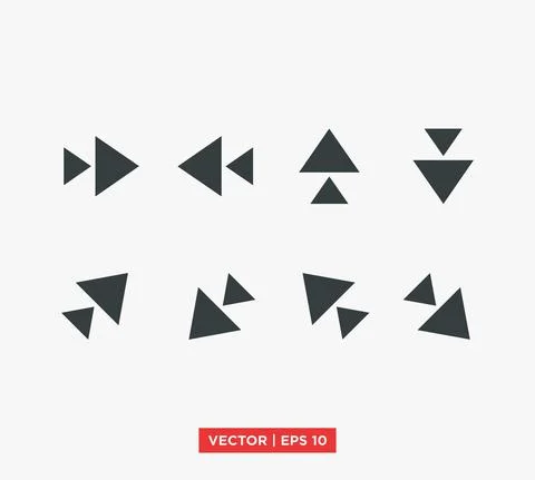 Arrow Point Mark Icon Vector Illustration Design Editable Resizable EPS 10 Stock Illustration