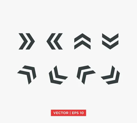 Arrow Point Mark Icon Vector Illustration Design Editable Resizable EPS 10 Stock Illustration