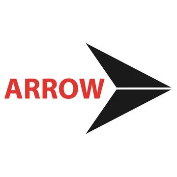 Arrow pointer, abstract arrow pointer isolated on white background. Vector イラスト素材