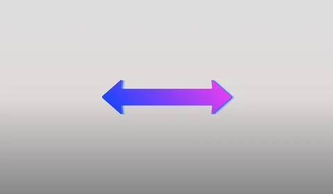 Arrow pointer on abstract gradient background, banner wit arrow Stockillustratie