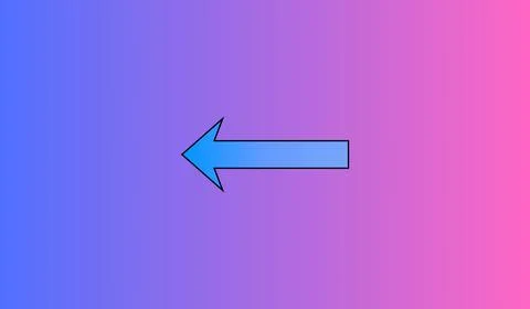 Arrow pointer on abstract gradient background, banner wit arrow Stockillustratie