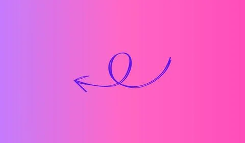 Arrow pointer on abstract gradient background, banner wit arrow Illustrazione stock